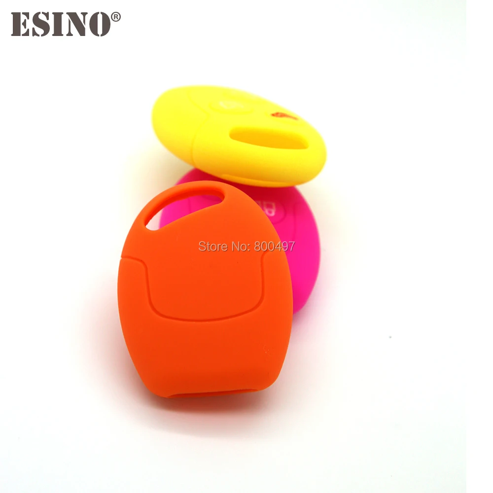 

Car Styling Accessory 3 Buttons Silicone Car Key Holder Remote Shell Case Cover For Ford Focus Fiesta KA Galaxy Mondeo Transit