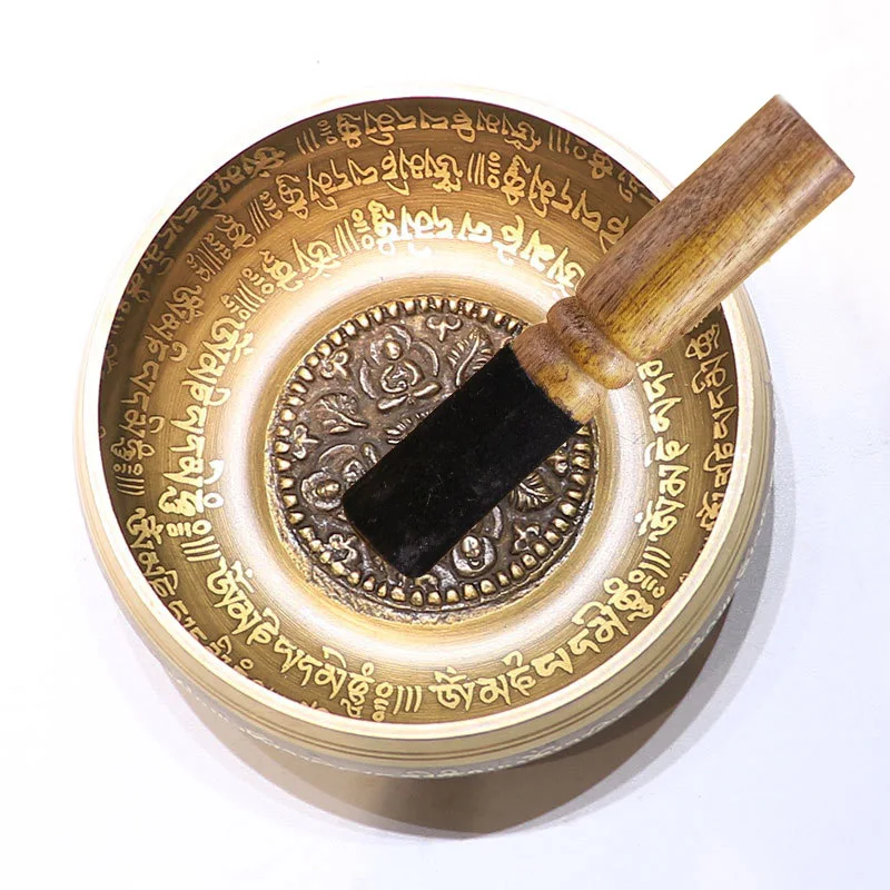 

2021 Hot Selling Singing Bowl Set Mindfulness Mantra Yoga with Mallet Gift Ornament Home Tibetan Chakra Healing Meditation