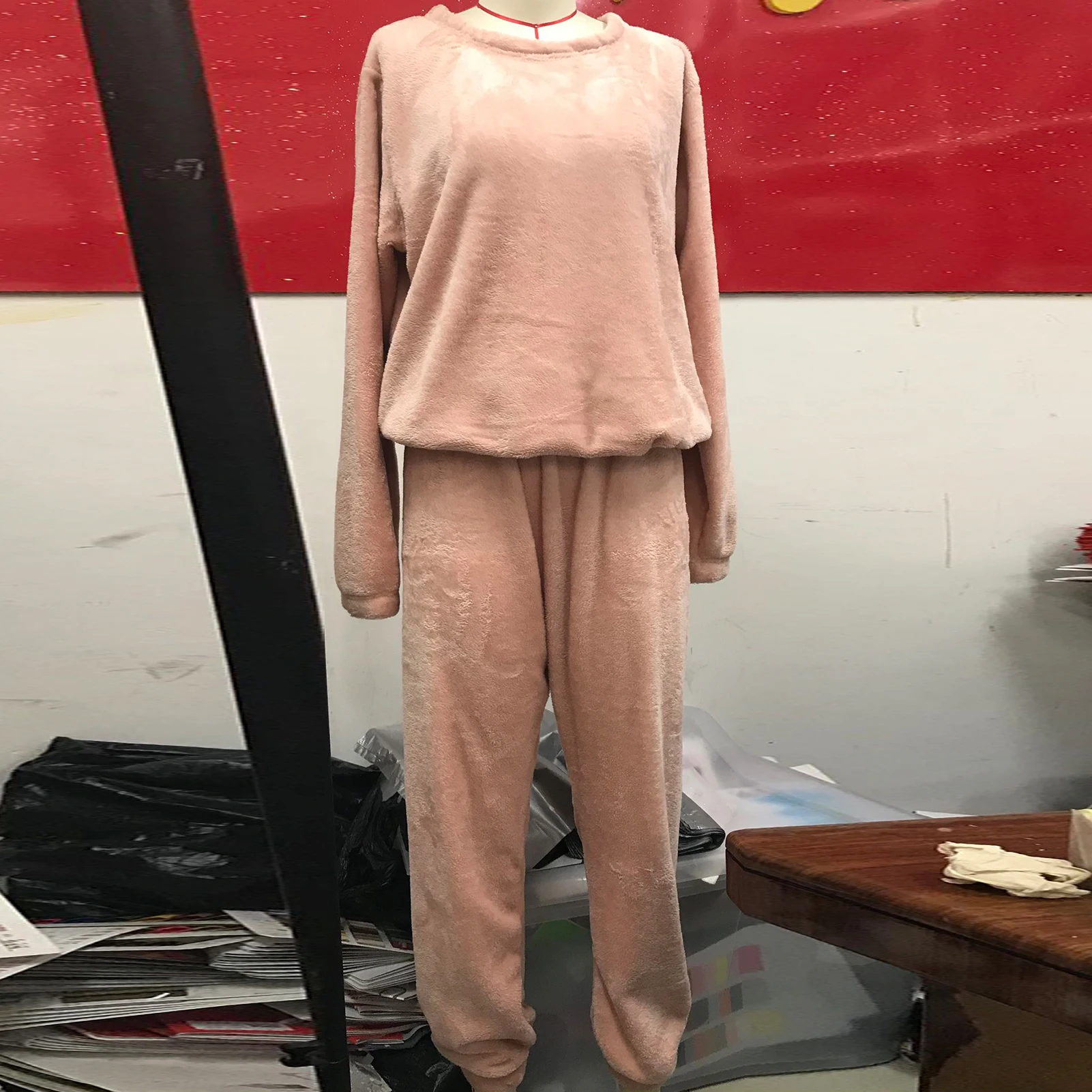 

Blouse And Pants Two Piece Set Women Autumn Winter Plush Warm Loungwear Homwear Outfit Female Jogging Sportwear Tracksuit