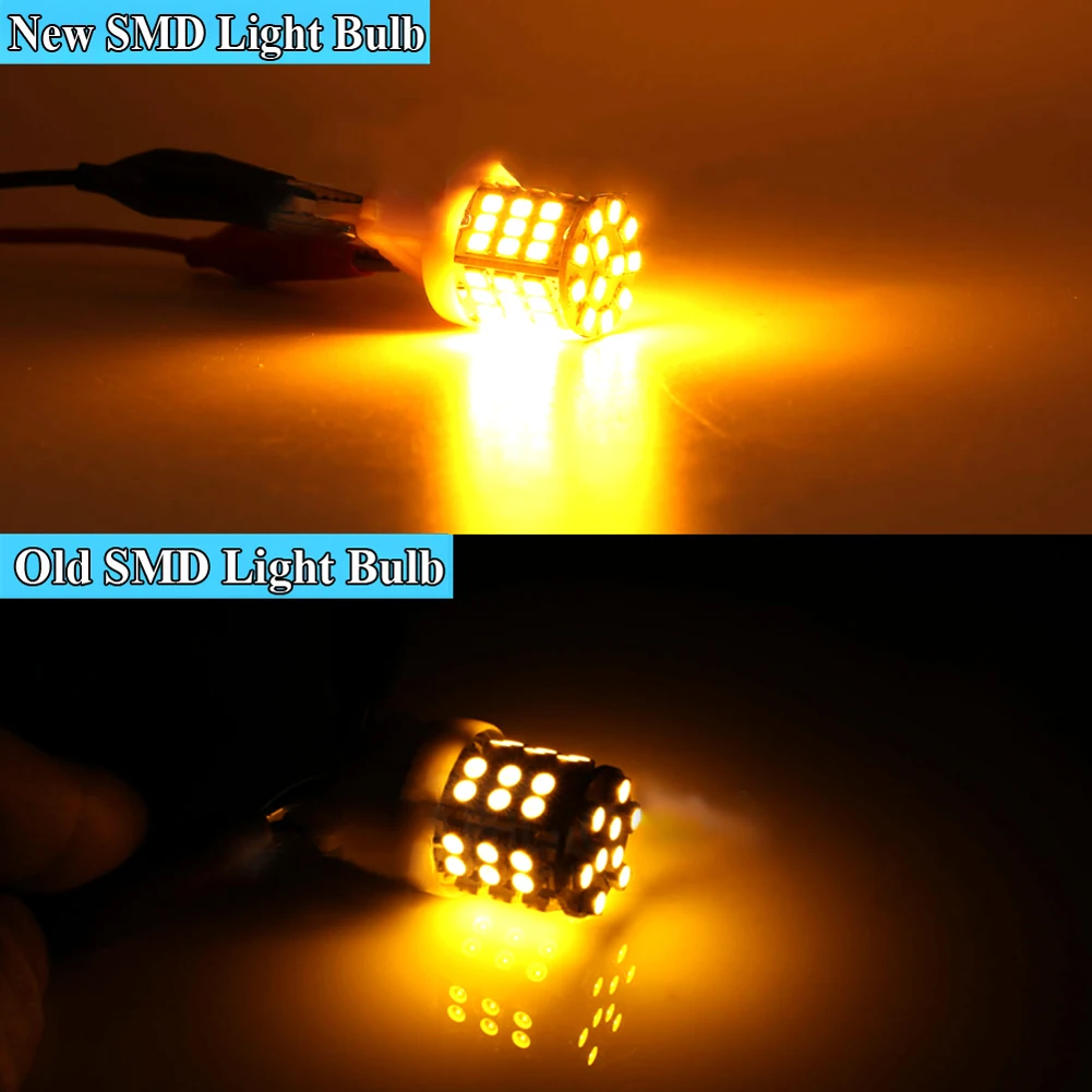 

3157 LED Amber Yellow Turn Signal Parking DRL High Power Light Bulbs