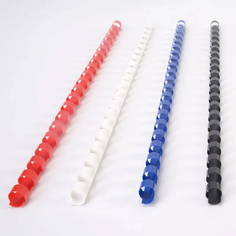 10PCS 21 Hole Binding Ring 6-12mm Loose-leaf Spiral Coil Scrapbook Album Binding Aprons PVC Binder Rings Notebook Office Supply