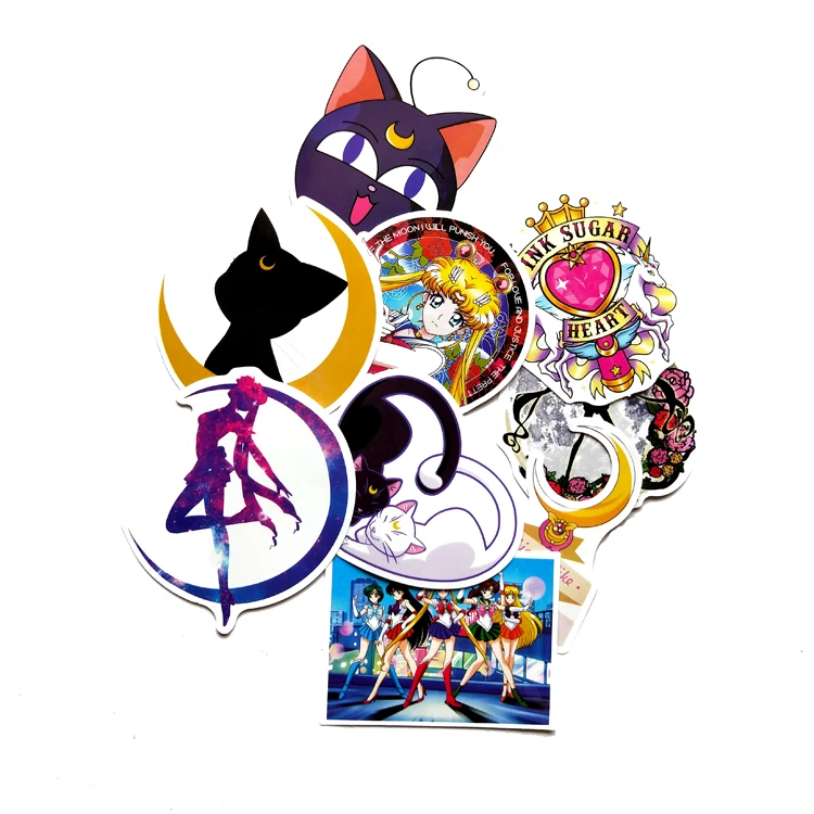 9 шт. Изысканная Сейлор Мун Автомобильная декоративная наклейка для автомобиля
