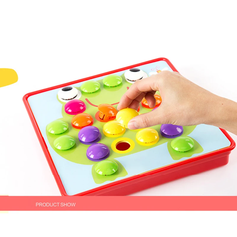 3D пазлы игрушки для детей забавная мозаика набор ногтей в виде грибов