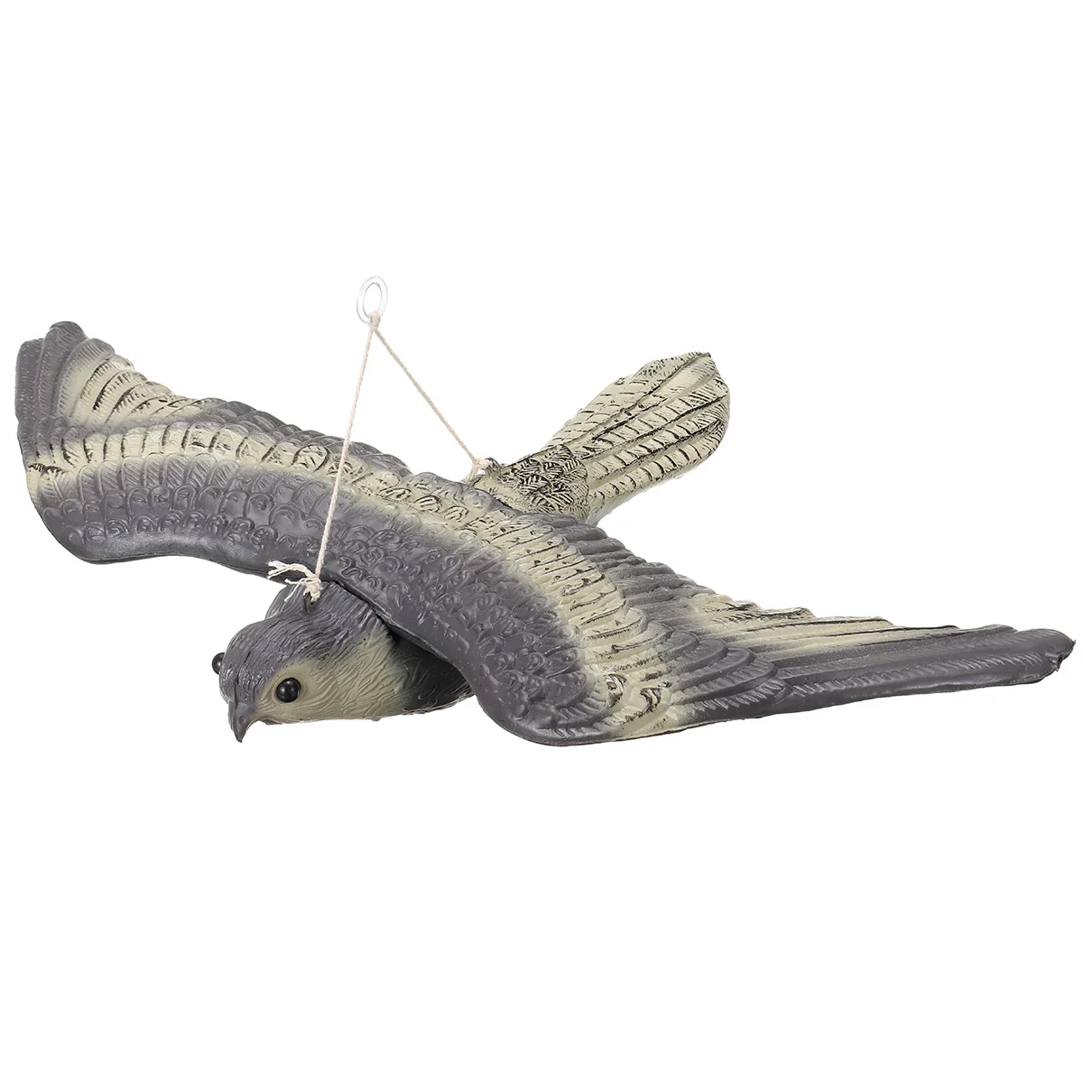 Fake Flying Falcon Hawk Bird Hunting Decoy Deterrent Scarer Garden Hanging Decor Plastic Material Outdoor Yard Home | Дом и сад
