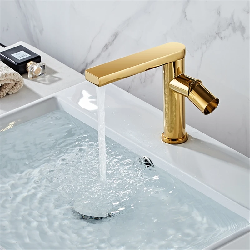 

Basin Faucet Hot and Cold Bathroom Mixer Tap Black Brass Bathroom Faucets