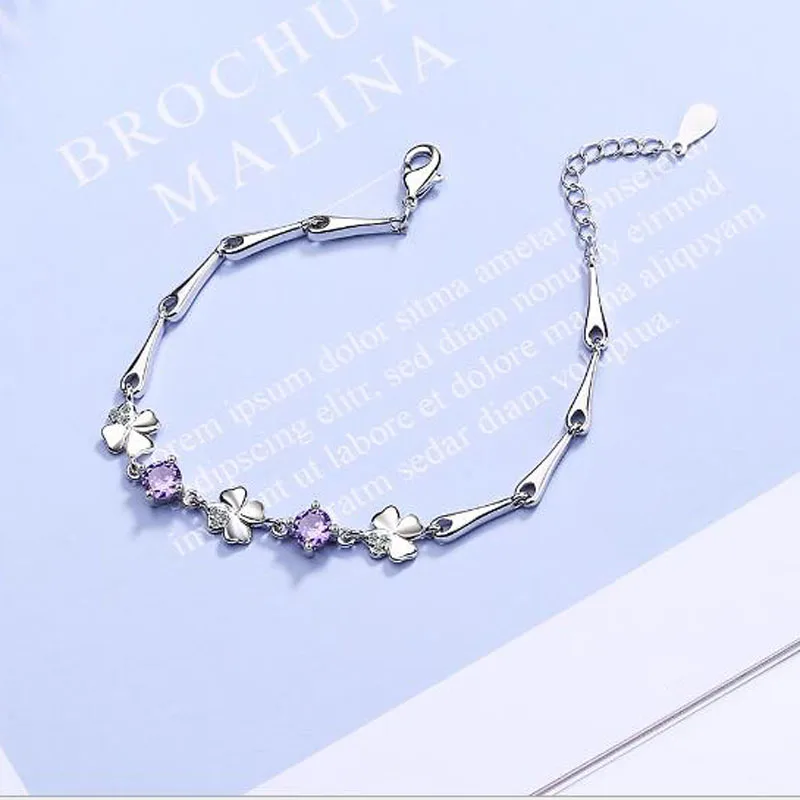 Горячая распродажа! 925 пробы серебро хит класса люкс с крошечным цветочным белый