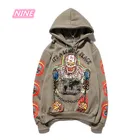 Толстовка мужская с капюшоном Kanye, бархатный свитшот в стиле хип-хоп и граффити, уличная одежда Xxxtentacion, худи в стиле Харадзюку, очень странные дела