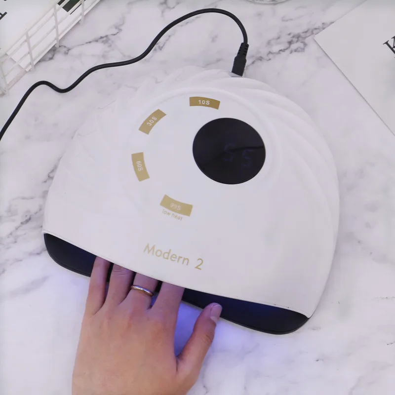 Новый Сушилка для ногтей УФ светодиодный маникюрный аппарат с нижним ЖК дисплеем