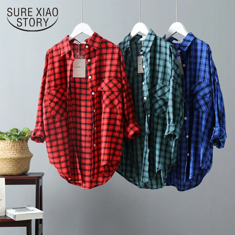 Винтажные женские рубашки, Blusas Roupa, весенние женские летние блузки, корейские женские Топы с длинным рукавом и блузки, женские топы 6658 50