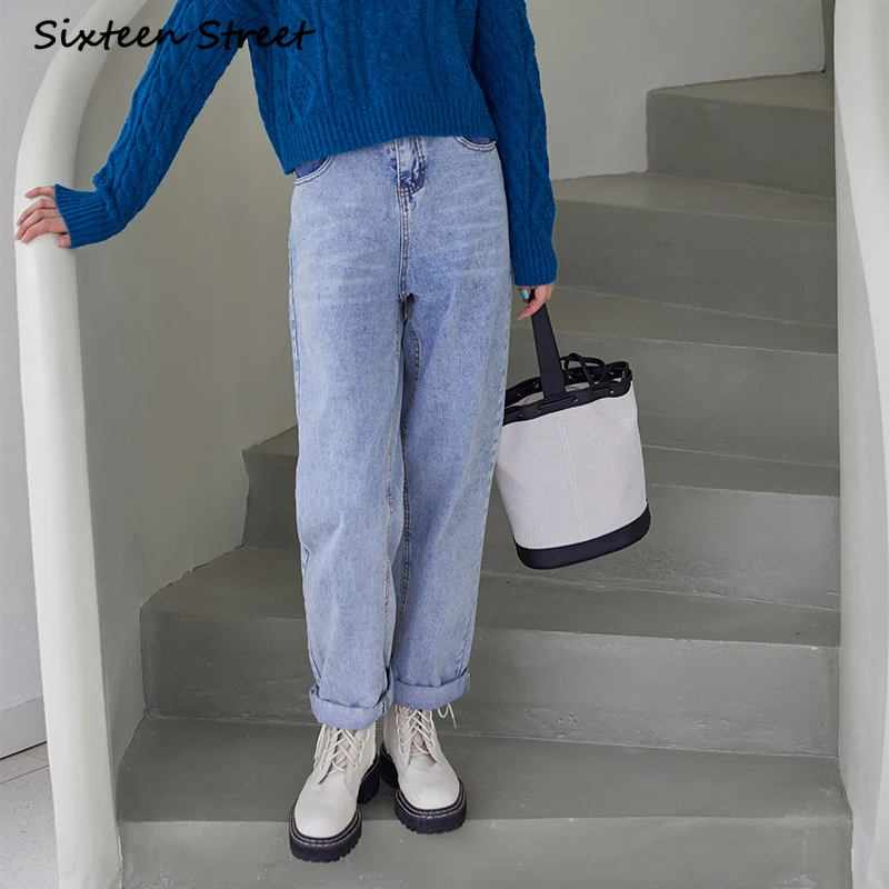 

Denim Jeans Femme New Chic Design Elegant Fashion Female Baggy Straight Wide Legged Pants Y2k Aesthetic Vintage Clothing 2021