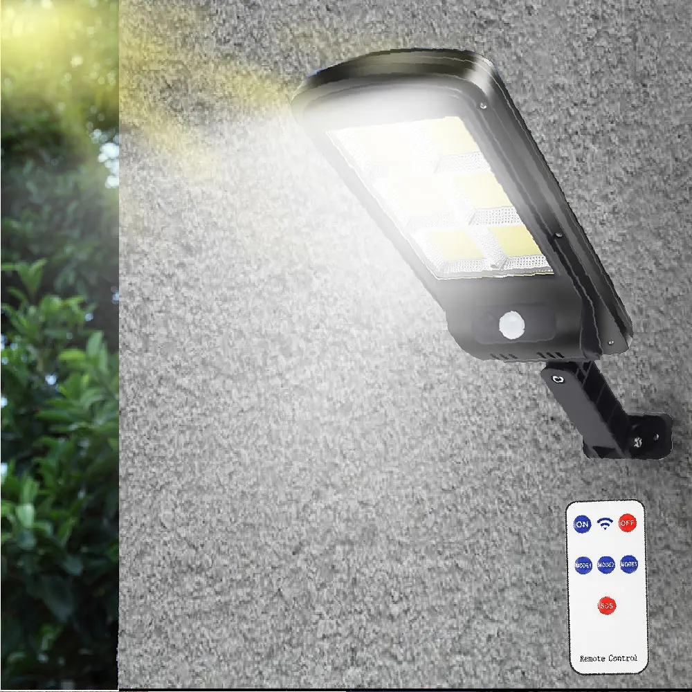 

Ultra Bright COB Outdoor Solar Light PIR Motion Sensor Waterproof Remote Control Wall Lamp Landscape Light For Garden Street