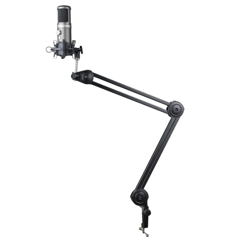 

Microphone Mount Adjustable Rotatable Cantilever Scissors Long Arm Bracket Spring-Free Cantilever Desktop Stand