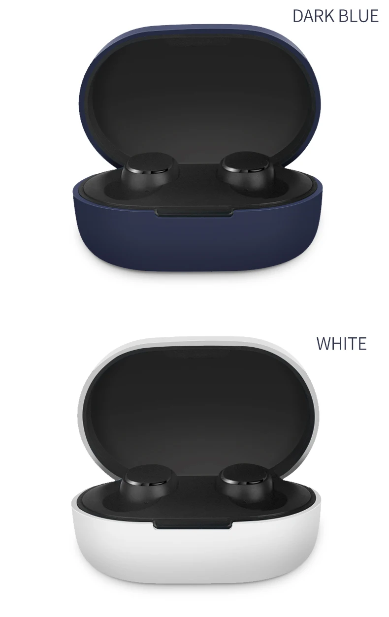 Силиконовый чехол для наушников для xiaomi Redmi AirDots беспроводной Bluetooth чехол s Redmi Airdots TWS аксессуары для наушников Нескользящие