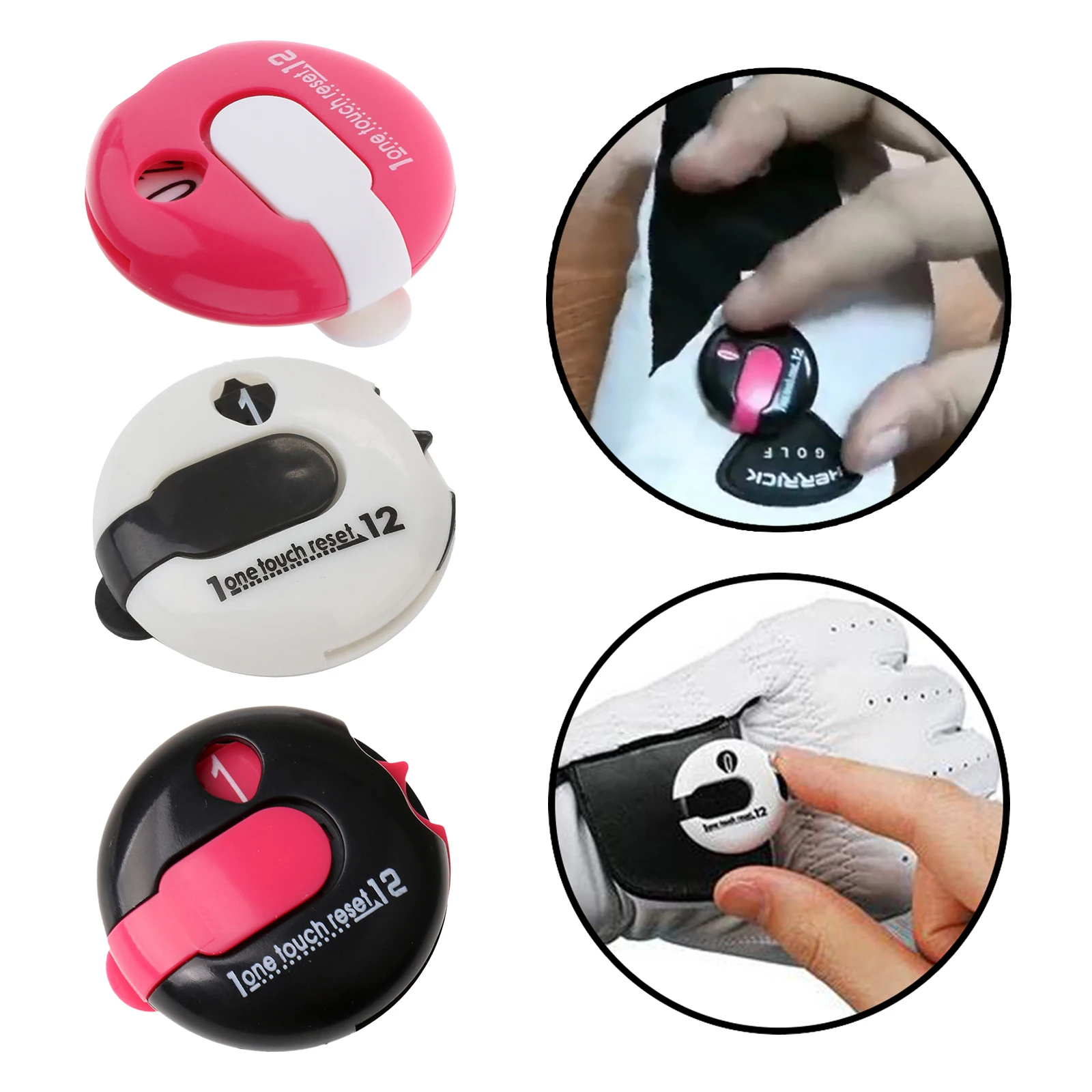 

Mini Golf Stroke Counter Clip-on 3cm Counting Tool Scorekeeper Golfing Gift