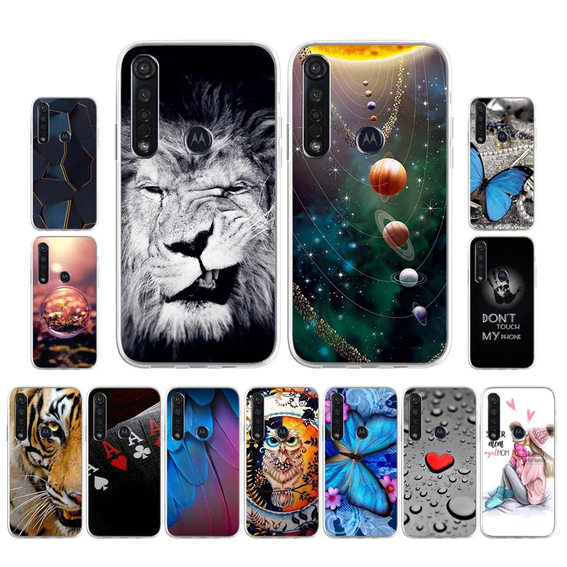 

For Motorola Moto G8 Plus Case Shockproof Soft silicone TPU Back Cover For Moto G8 Play Phone Cases Case For One Macro Cartoon