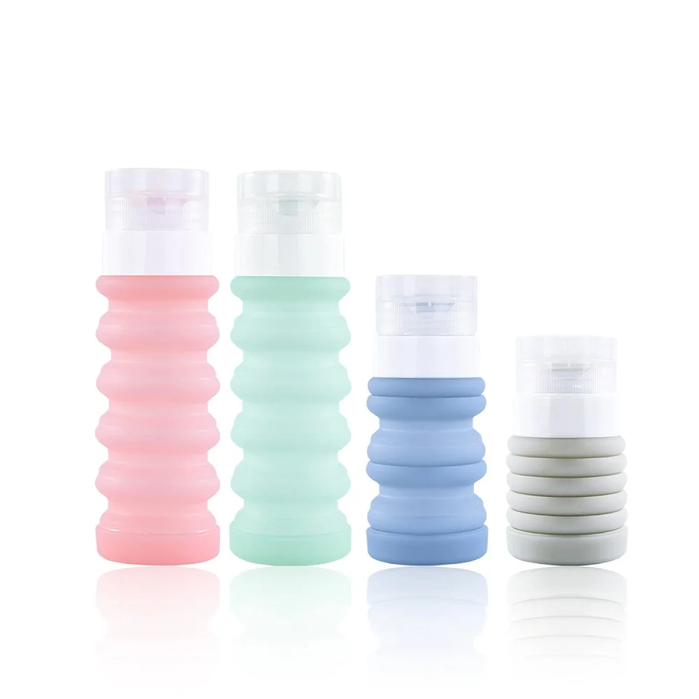 

Silicone Travel Shampoo Bottles Toiletries Containers Portable Leakproof Dispenser Bottle Squeeze for Soap Lotion Liquid