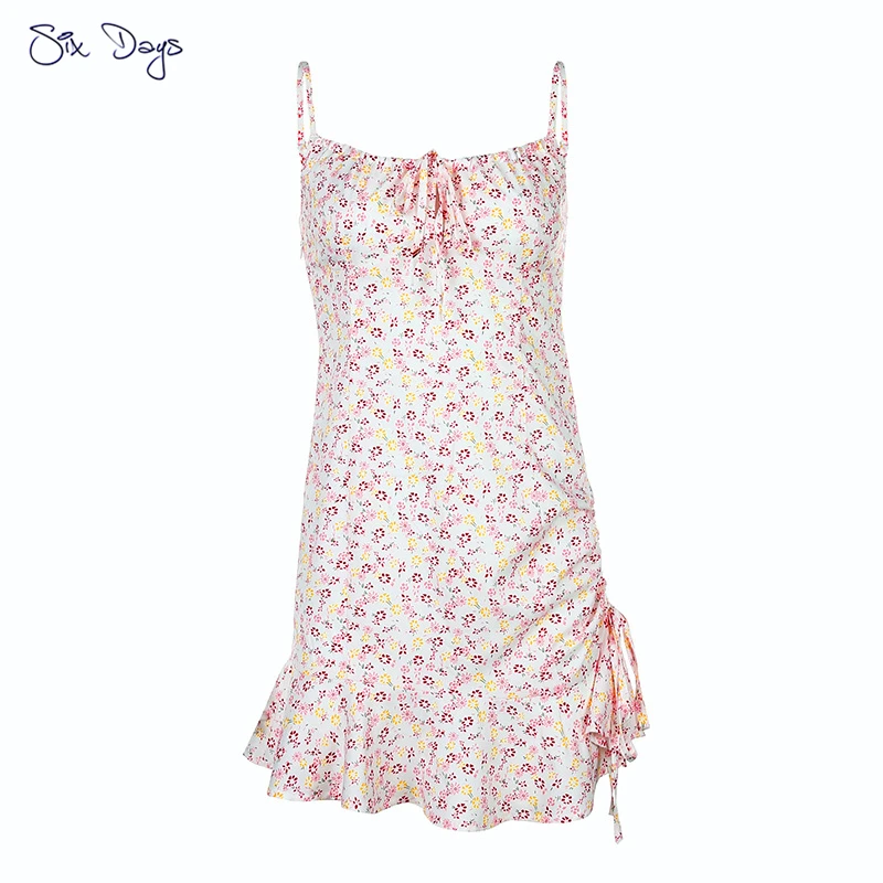 

Sweet Girl Printed Tight Wrap Skirt Sexy Lace Women Slim Suspender Dress Pink Summer Casual Party Dresses Female MiniSkirt