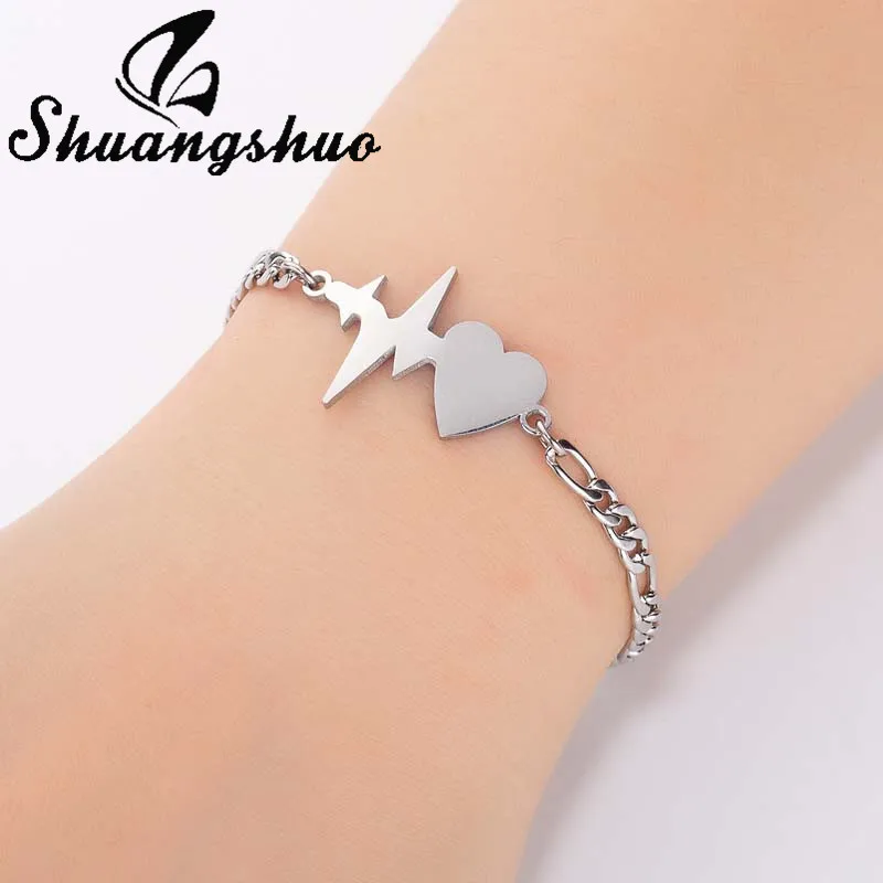 Shuangshuo золотой браслет со слоном женский из нержавеющей стали | Украшения и