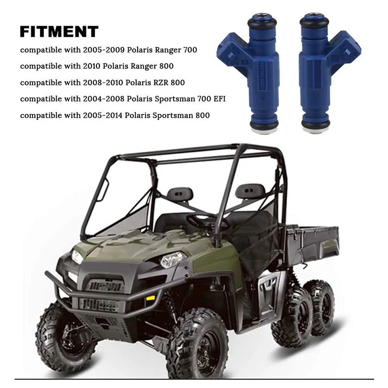 Топливный инжектор 0280156208 1202863 замена для Polaris Ranger 700 800 RZR Sportsman EFI (2 упаковки) |