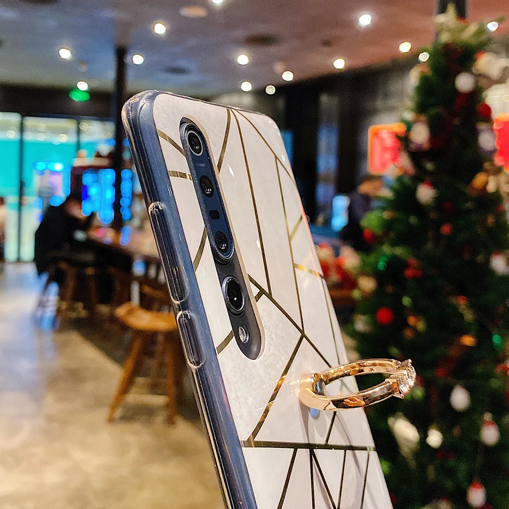 Чехол LOVECOM с гальваническим покрытием и мраморным рисунком для Xiaomi Mi 11T Pro Redmi Note 11