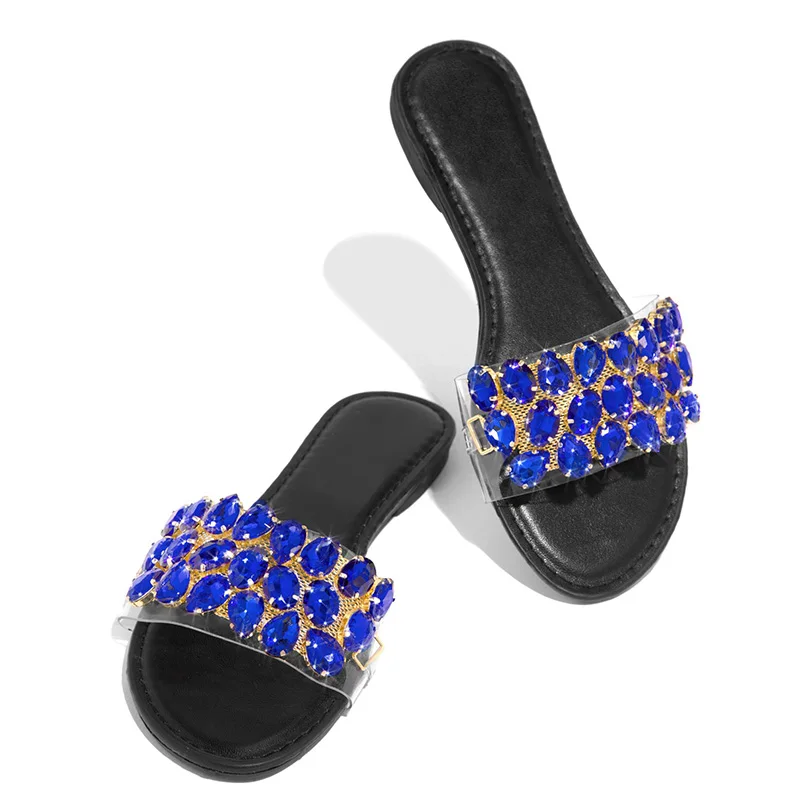 

Pvc Flat Slippers Women Outdoor Open Toe Beach Flip Flops Woman Summer Casual Plus Size Sandals 35-43