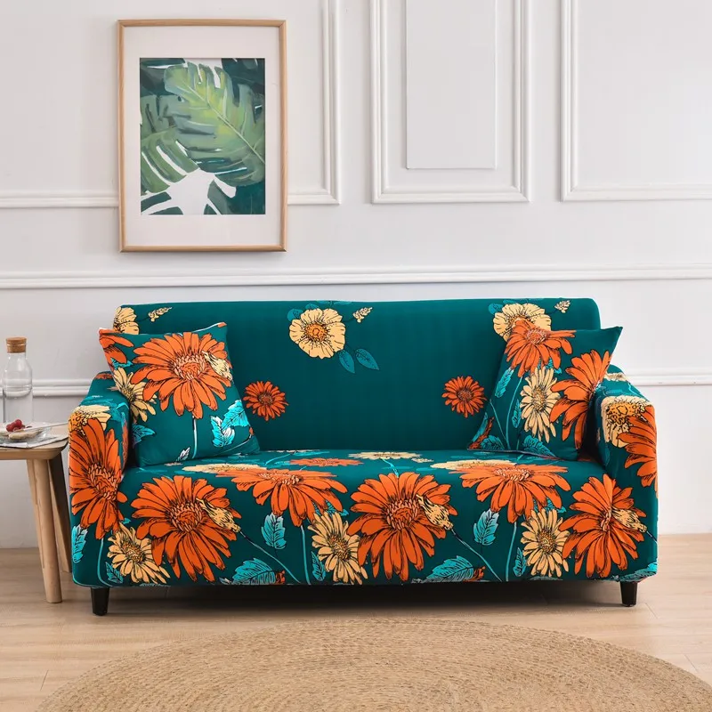 

Elastic Slipcovers Stretch Sofa Cover for Living Room Sectional Couch Cover L shape Armchair Cover Single/Two/Three/Four Seat
