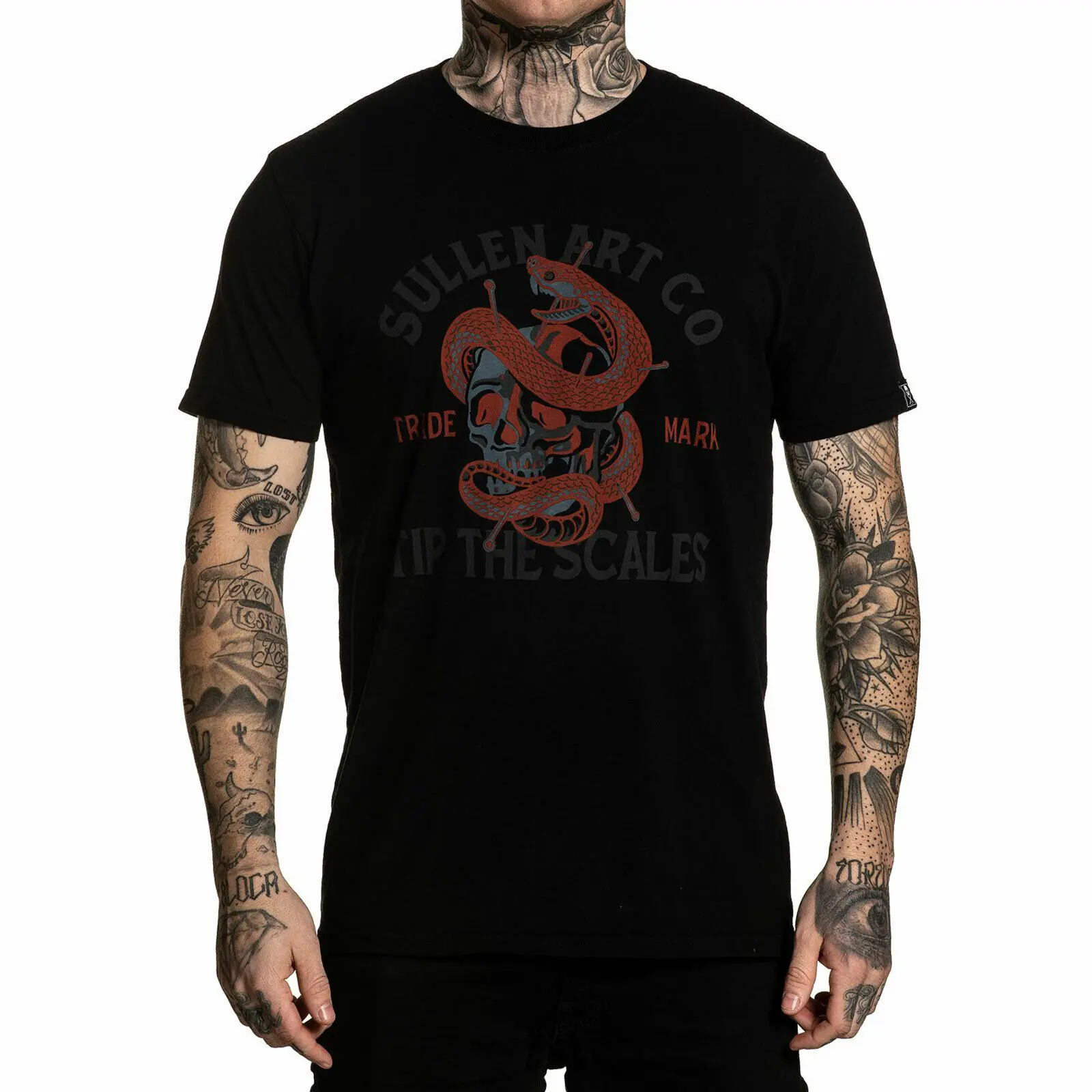 Угрюмой S коралловый весы футболка с короткими рукавами Премиум Футболка Черный