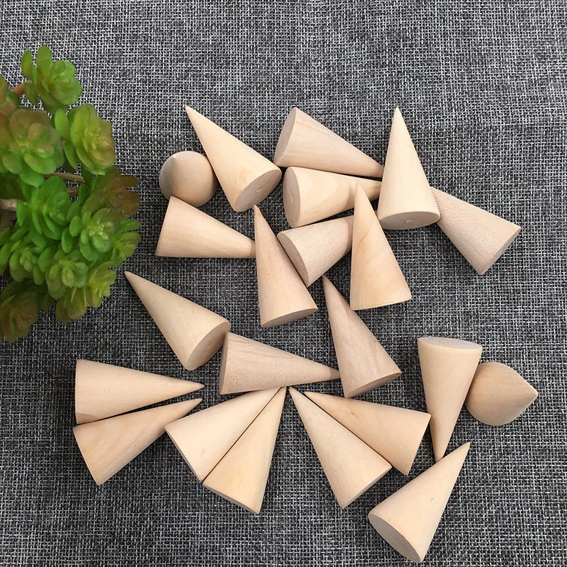 2 шт. винтажные конусные аксессуары для ювелирных изделий|Поделки из дерева| |