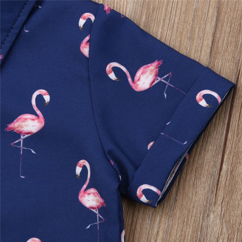 

2020 New Toddler Baby Kids Boy Clothes 1-6Y Gentleman Clothes Sets Short Sleeve Print Shirt Tops Pink Shorts Pants 2PCS Sets