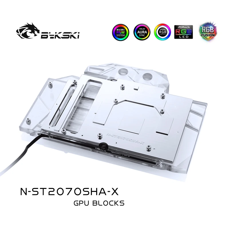 Bykski N ST2070SHA X GPU Блок водяного охлаждения для ZOTAC RTX 2070 super 8GD6 HA / MINI OC|Кулеры и системы