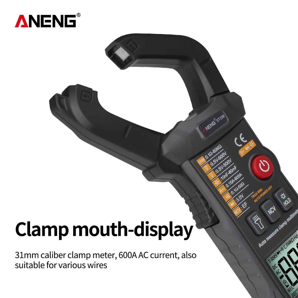 ST208 Digital multimeter capacitor tester testers be true transistor 2 digit lcd display smt tools rms meter dmm | Инструменты