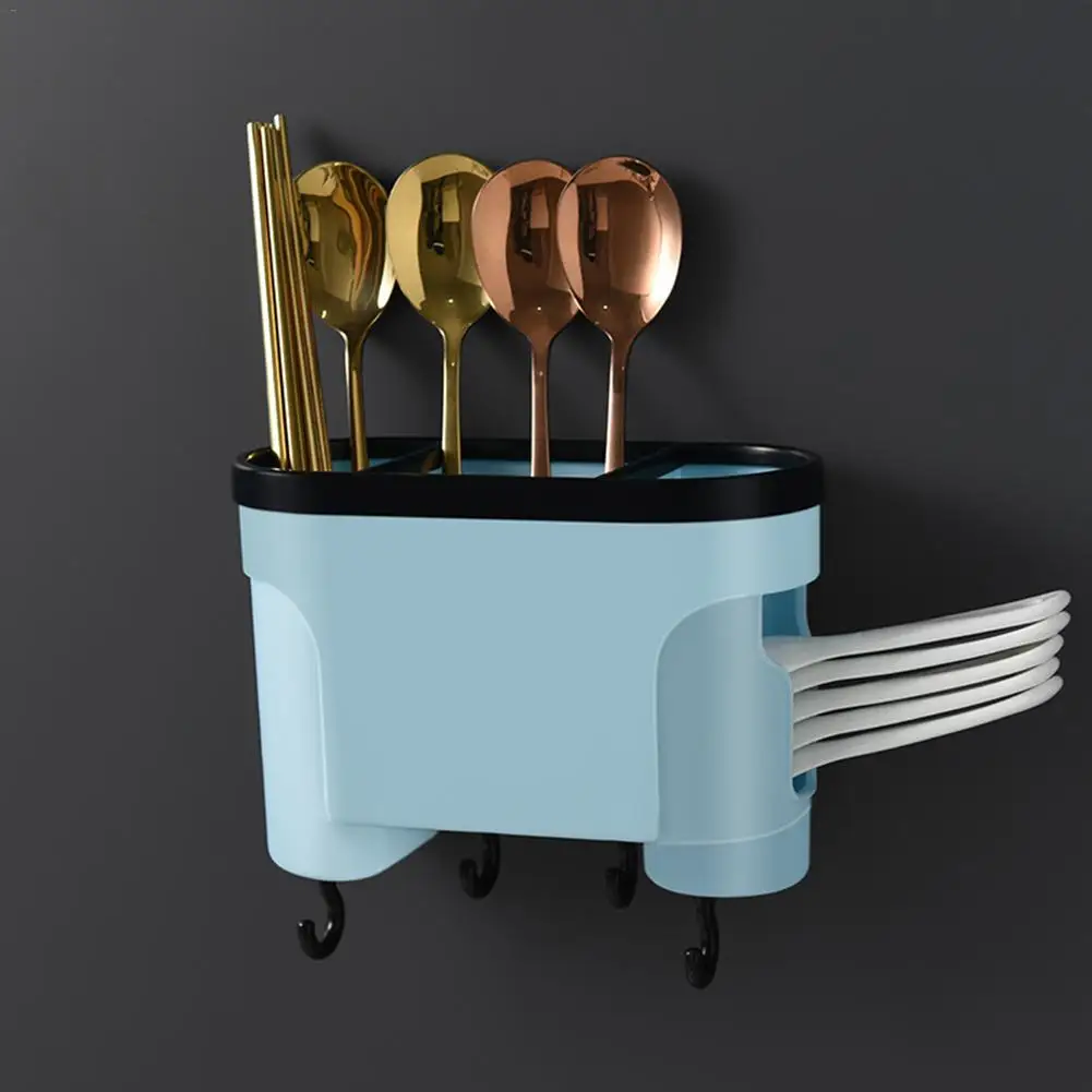 Кухонная полка для хранения столовых приборов Бесплатная Пробивка настенная