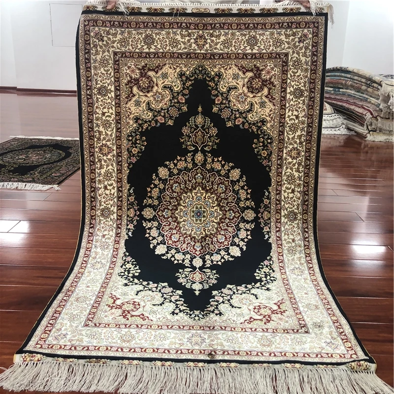 3 'x 5' молитвенный коврик шелковый ковер ручной работы персидские коврики