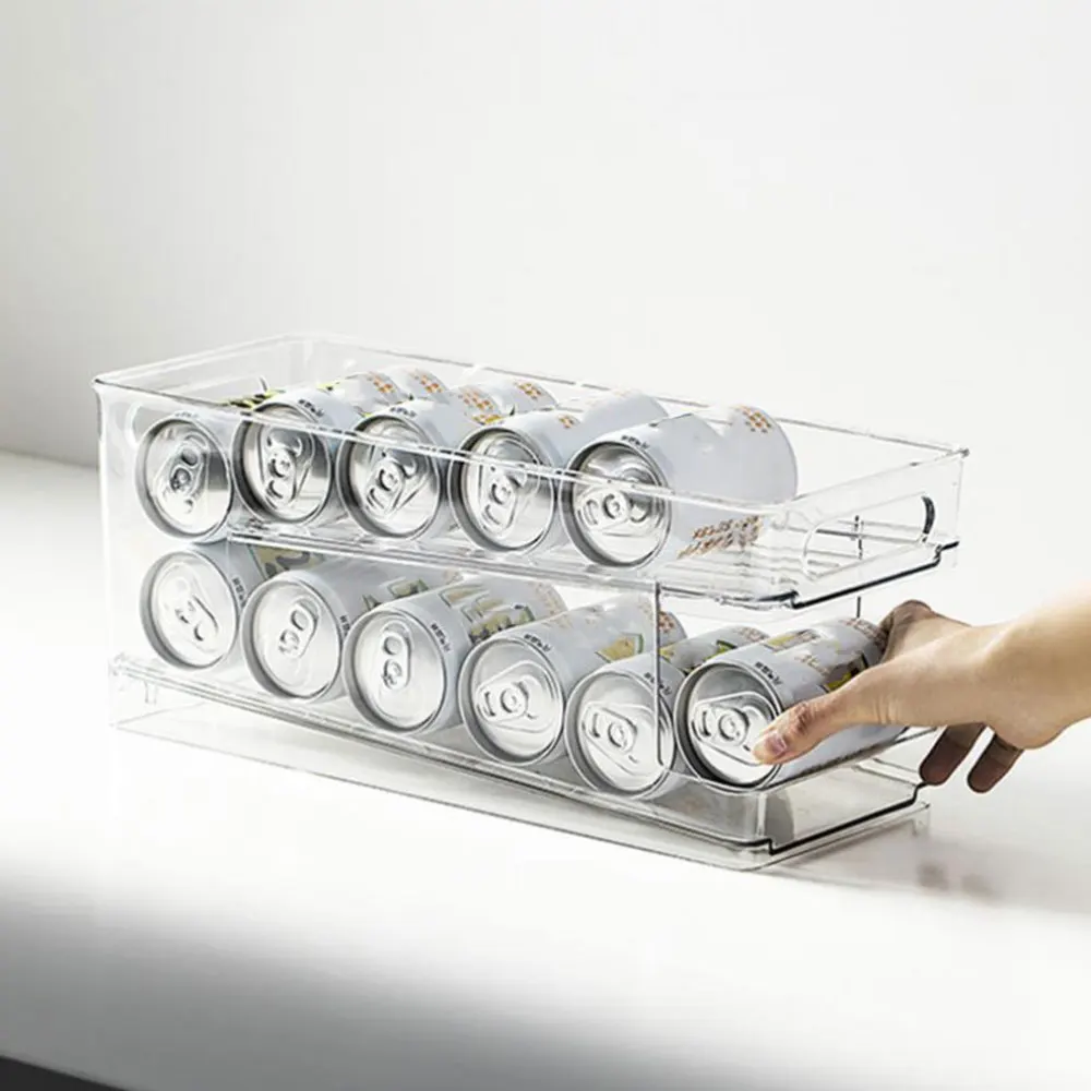 

1Pc Rolling Type Drinks Box Kitchen Sealed Tank Fresh Keeping Box Transparent