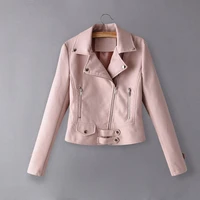 61 spring and autumn clothing womens jacket leather pu leather motorcycle short slim small coat