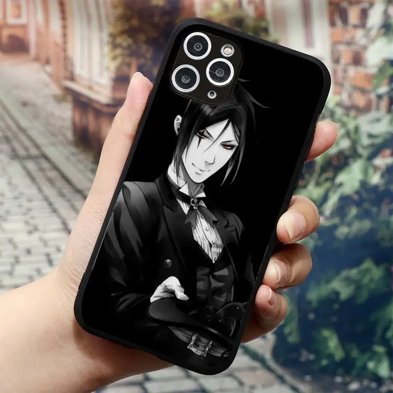 

Hot Black Butler Anime Phone Case for iPhone 11 12 mini pro XS MAX 8 7 6 6S Plus X 5S SE 2020 XR