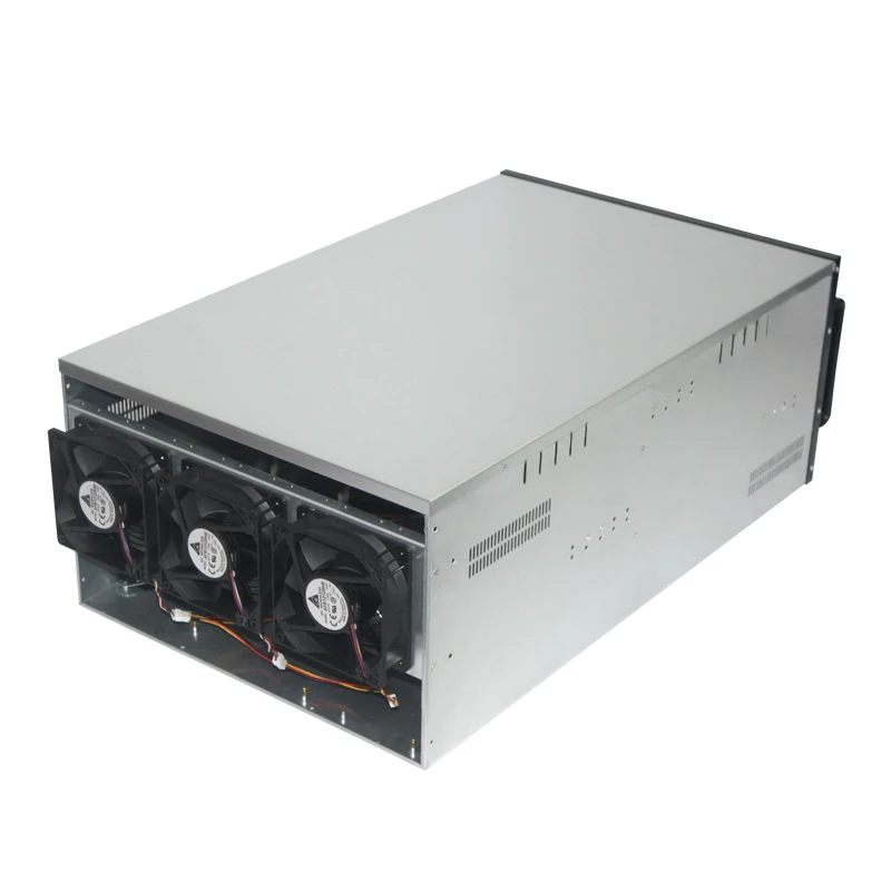 Чехол для ПК чехол майнинга Sever Rack USB Майнер ETH Bitcoin опция 6U рамка с поддержкой P104 P106