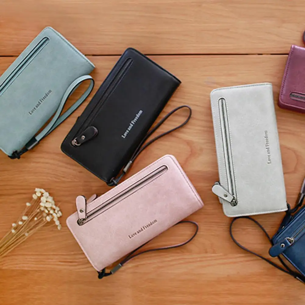 Мужской короткий кошелек из искусственной кожи Biflod с защитой от кражи на молнии