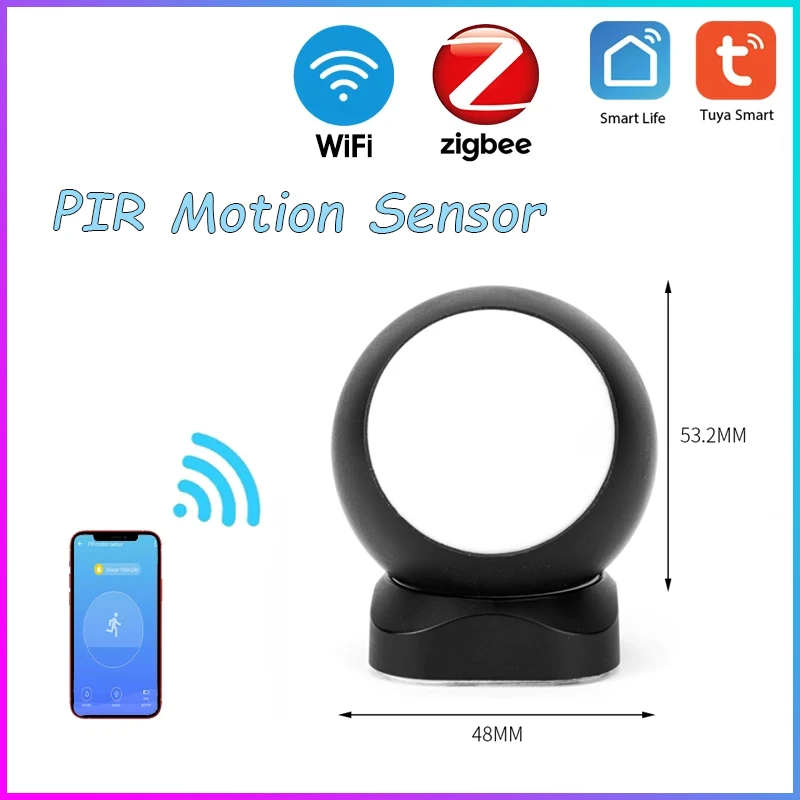 

Tuya Smart Home ZigBee Human Motion Sensor Alarm System For Home Tuya Smart Life App PIR Motion Sensor Zigbee Use With Gateway