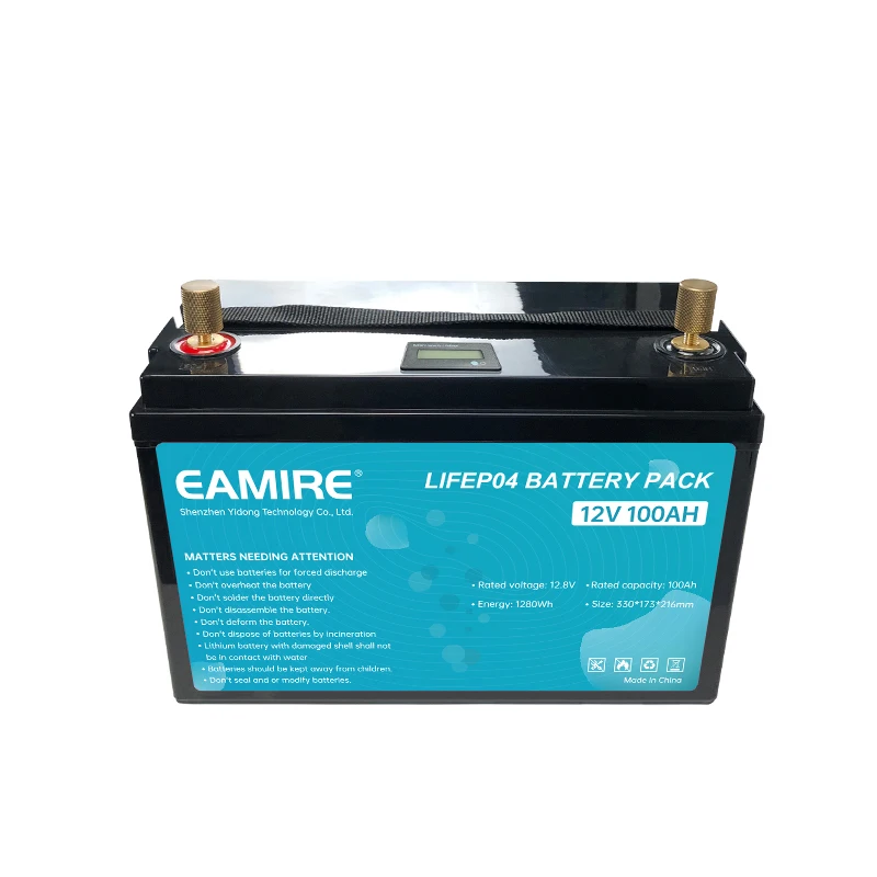 

EAMIRE 12v 100ah Lifepo4 Battery pack for boat