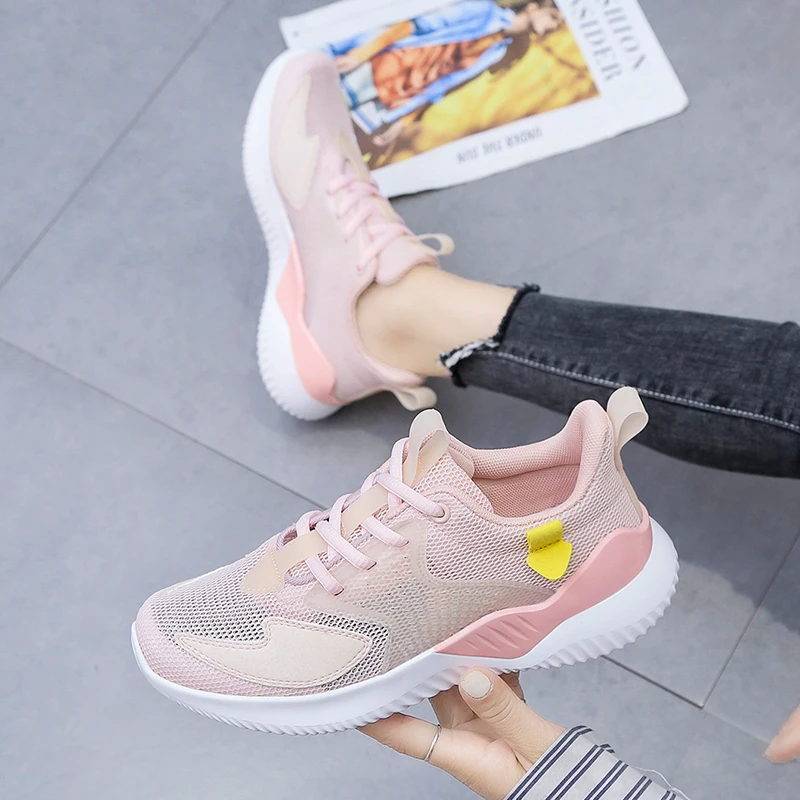 

Fashion Women Mesh Increase Casual Anti-Slip Wear-Resistant Walking Sneakers Running Soft Shoes Casual Shoes Zapatos De Mujer