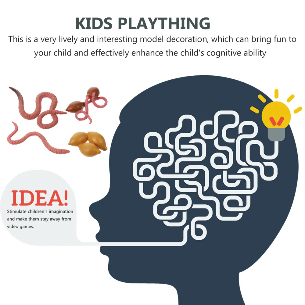 

1 Set Simulation Of Earthworm Growth Cycle Model Education Insect Teaching AIDS