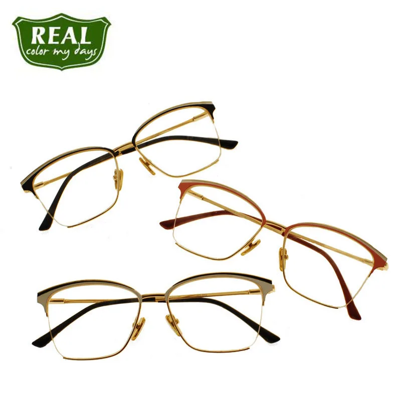 Новый Дизайн Модные металлические оптические оправы очки по рецепту|Мужские