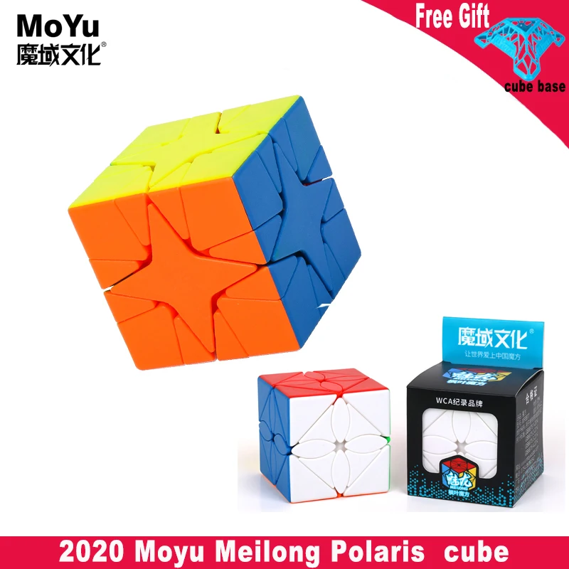 

MoYu Cubing Classroom MeiLong Polaris Magic Cube 3x3x3 Maple Leaves Skew Cube Toy for Kids Twist 3D Smooth Antistress Game