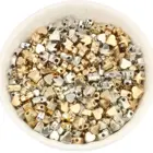 100 шт.лот CCB Звезда Сердце цветок Золото Серебро смешанные цвета россыпью разделитель акриловые бусины DIY Ювелирные изделия фурнитура Шарм Бусины