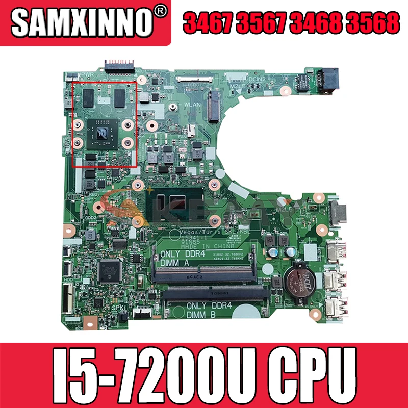 

Brand New I5-7200U For Dell Vostro 3467 3567 3468 3568 Laptop Motherboard 15341-1 91N85 CN-0WKT3Y WKT3Y Mainboard 100%Tested