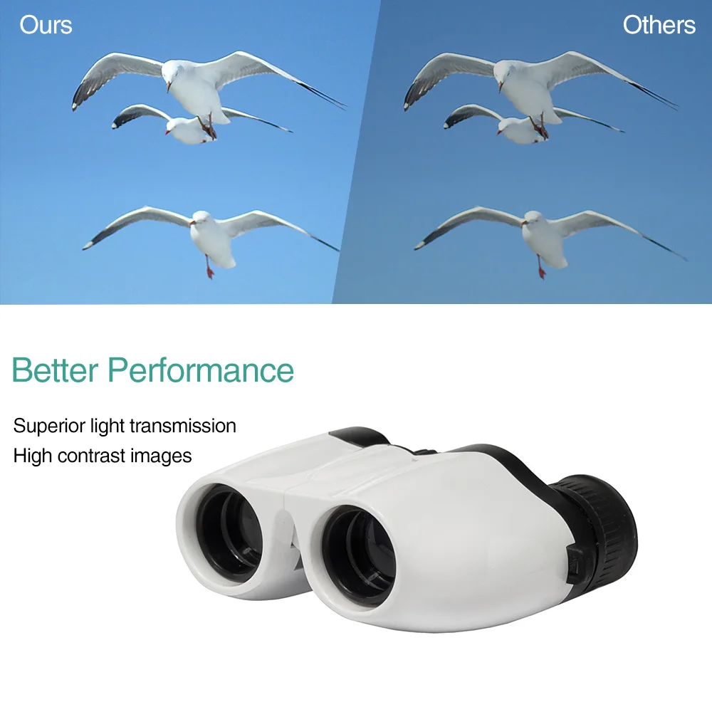 Мощный складной бинокль Hd дальность 1000 м для активного отдыха охоты спорта