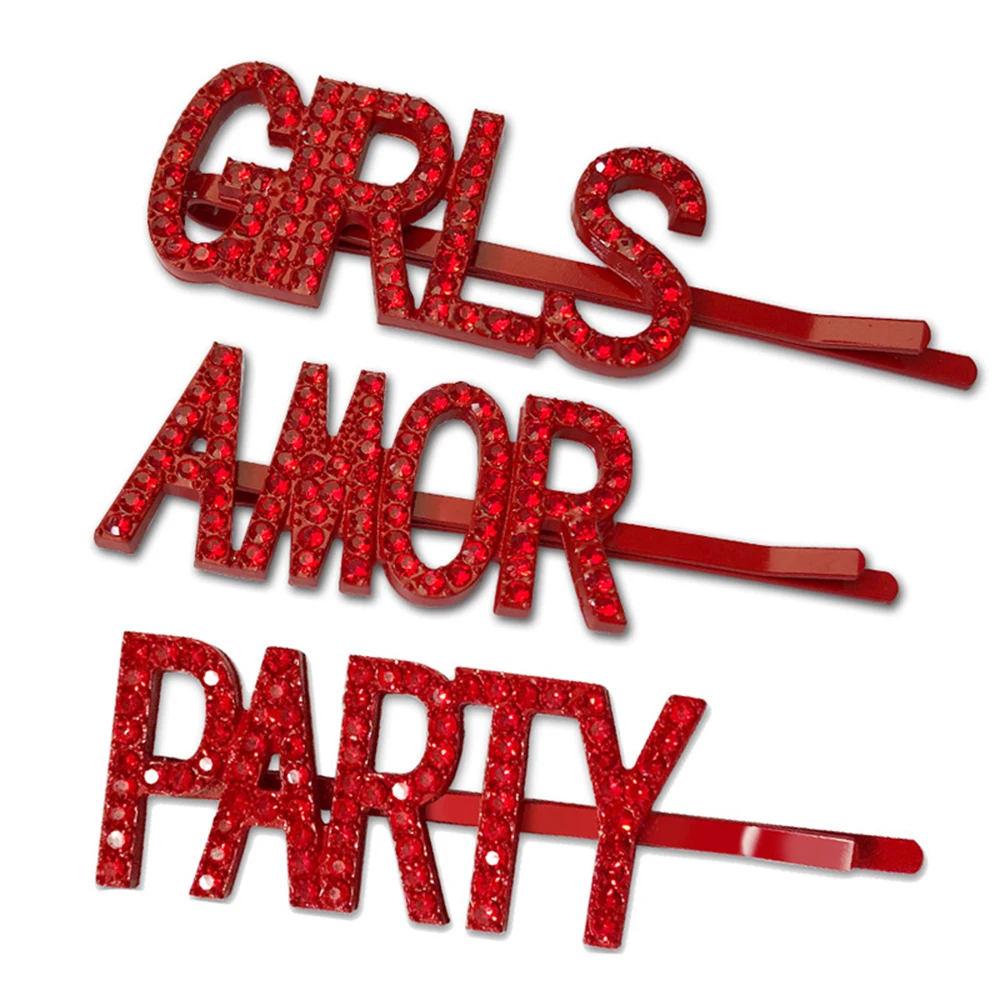 1 шт. заколки для волос в виде надписи Любовь вечерние/девушки| |