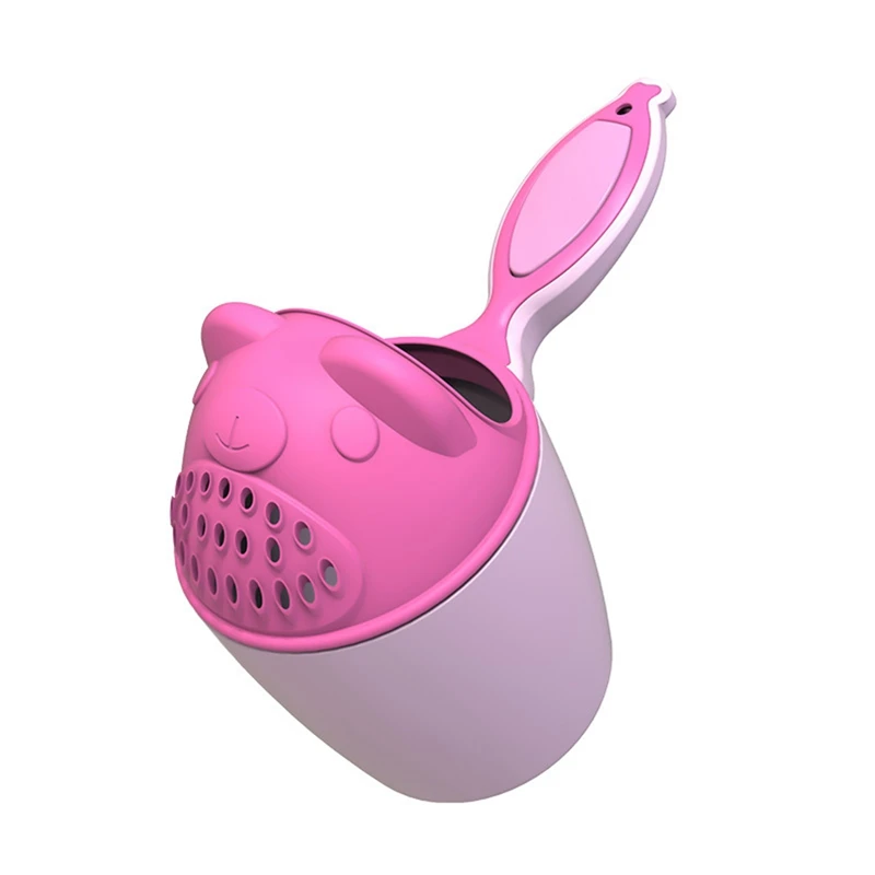 

Long Handle Cartoon Bear Shampoo Rinser for Baby Kids Rinse Cup Kids Bath Rinser Wash Hair Cup by Protecting Infant Eyes and Ear