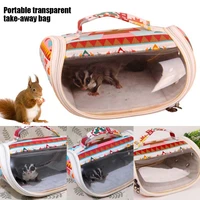 outdoor hamster bag carrier hamster transparent bag bird squirrel sugar gliders totoro portable travel visible portable carrier